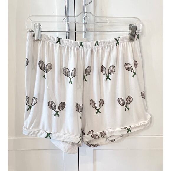 TOSS Designs PICKLEBALL 2pc Pajama Set Mark & Graham TENNIS PJ Shorts Top Sleep - Picture 7 of 9